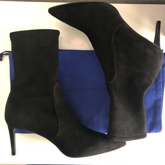 New sStuart Weitzman wren pointy toe bootie 8.5 - Picture 3 of 6